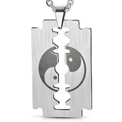 Yin en yang ketting van staal.