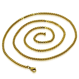 Lux ketting verguld 3mm/60cm