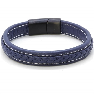 Major Blue / Leren Armband