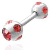 "Red CZ" piercing.