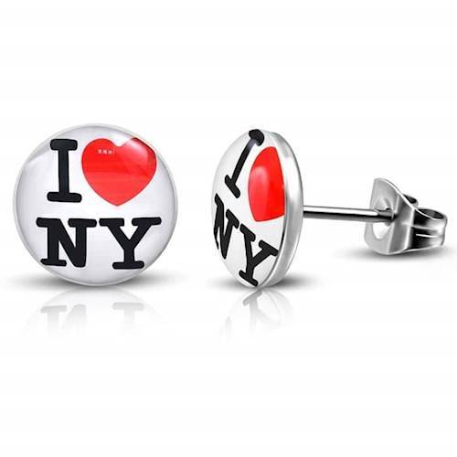 I love NY oorbel