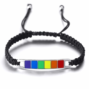 Gevlochten armband LGBT+