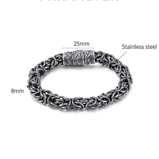 Viking armband in staal