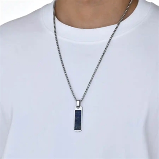 blauwe ketting voor mannen