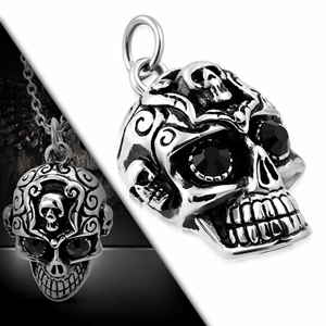 Face Of Skull - halsketting met ketting