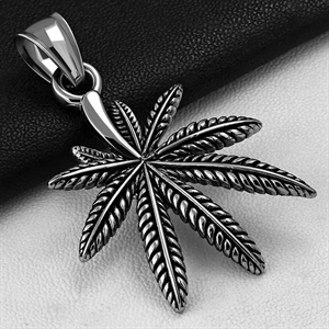 Halsketting Marijuana met ketting