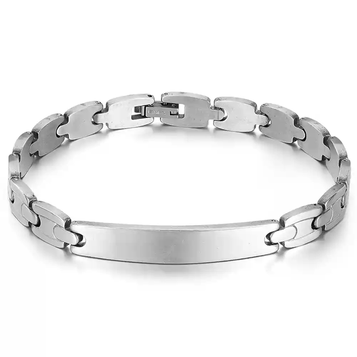 Leiser Stalen armband 7mm breed