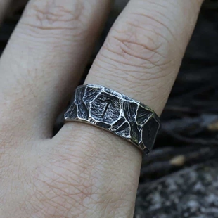 Oude Viking / Roestvrij stalen ring 