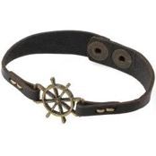 Leren armband "Schip"