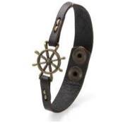 Leren armband "Schip"