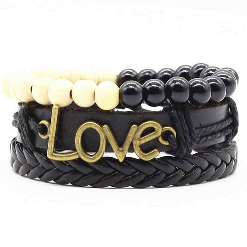 "Love" Fahion Armband x 3