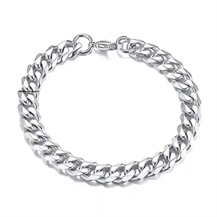 Cuban Chain Klassiek Herenarmband in Roestvrij Staal – 7 mm