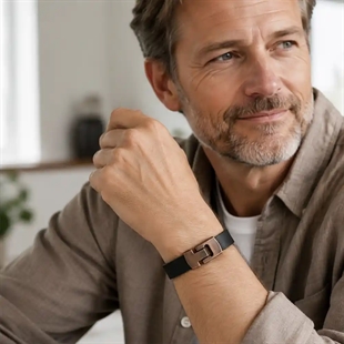 MaZo Leren Armband Brons