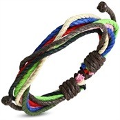 Katoenen armband in frisse kleuren
