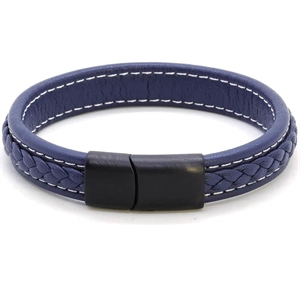 Major Blue / Leren Armband