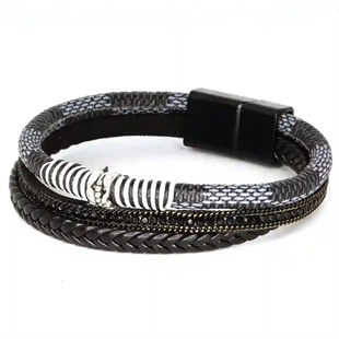 Urbani Steel Bracelet – Gevlochten Heren Armband 1.5 cm (20,5 cm)