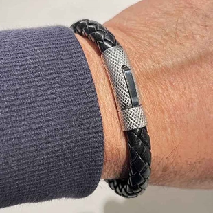 Herenarmband zwart