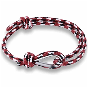 Toga rood wit / armband 15-21 cm