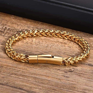 Ox gouden stalen armband IP