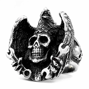 Skull herenring