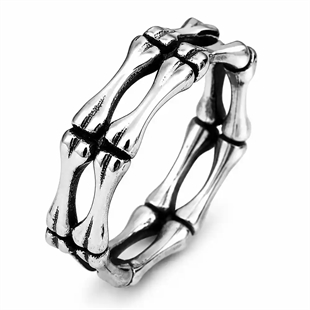Bone Skull Ring – Herenring in Roestvrij Staal