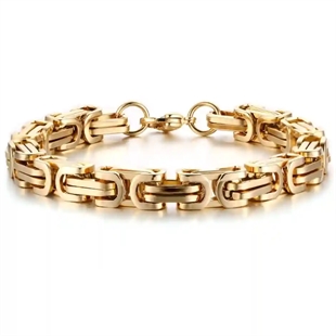 Hawn armband Roestvrij staal verguld 8mm