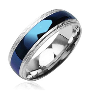 Heren ring "Deep Blue"