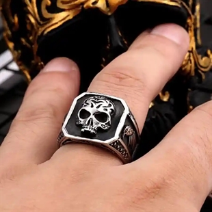 Schedelring van roestvrij staal.