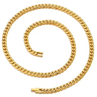 "Solit" collier van verguld roestvrij staal.