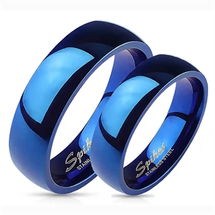 Blauwe glanzende ring in IP bluecoat.