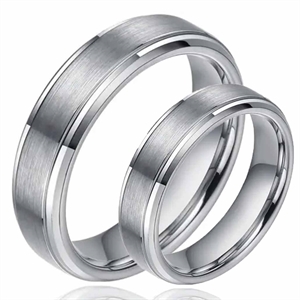 Hacky ring voor verloving of huwelijk in wolfraam