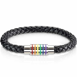 Pride armbanden in regenboogkleuren