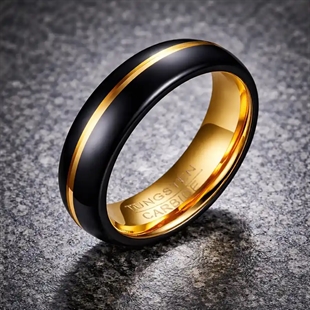 Tungsten ring voor mannen
