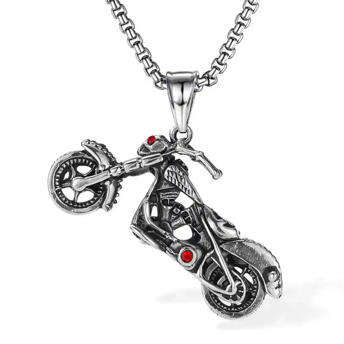 Roestvrijstalen motorfiets