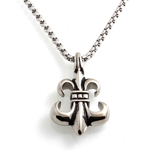 Ketting Fleur De Lis in staal.