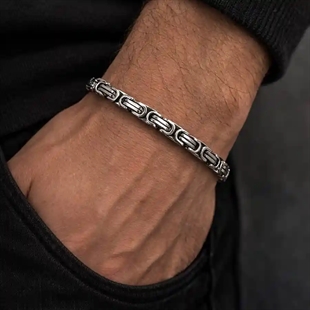 Hawn – Herenarmband in Roestvrij Staal 8 mm