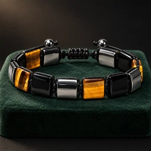 Macramé herenarmband