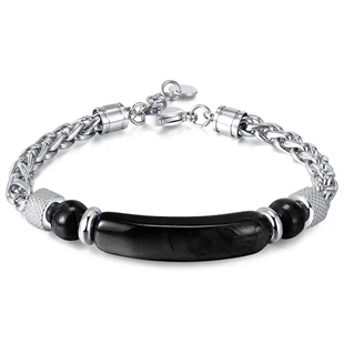 Nino herenarmband zwart