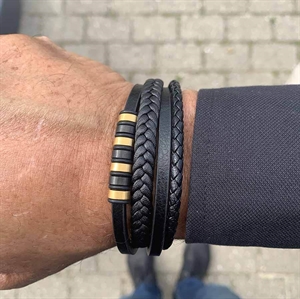 Nieuw Milano goldpl - Leren armband