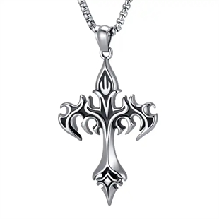 Valkyrie Cross – Kruis ketting voor mannen van roestvrij staal