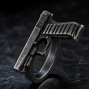 Maverick – geoxideerde statementring met ruw design