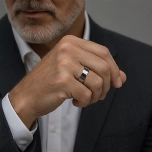 Tungstenring voor mannen