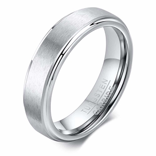 Tungsten ring in 5mm breedte en mat