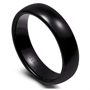 Keramische "Black" herenring