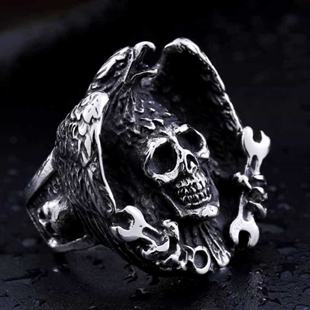 Skull herenring