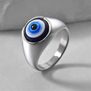 Evil Eye Herenring – Roestvrij Staal