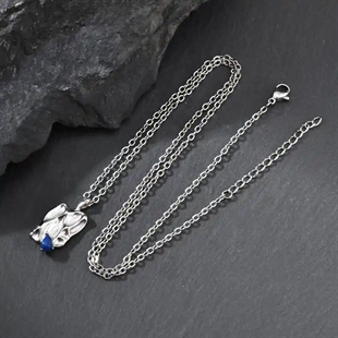 Urban Staal met Blauwe Steen Hanger – Edge Design