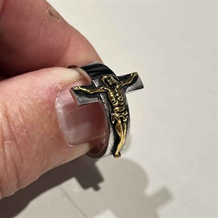Gouden Jezus ring