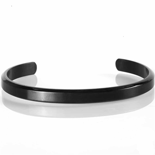 Nate armband roestvrij staal blackcoatet