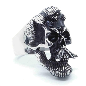 Master schedel biker ring
